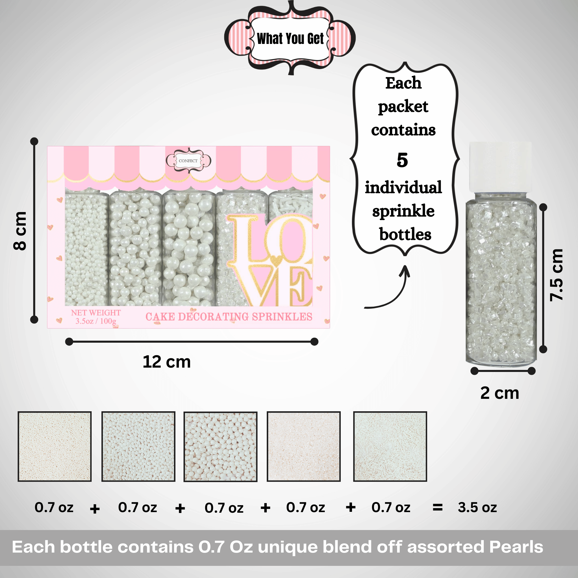 confect sprinkles for cakes cupcakes decoration usp 3mauve copy
