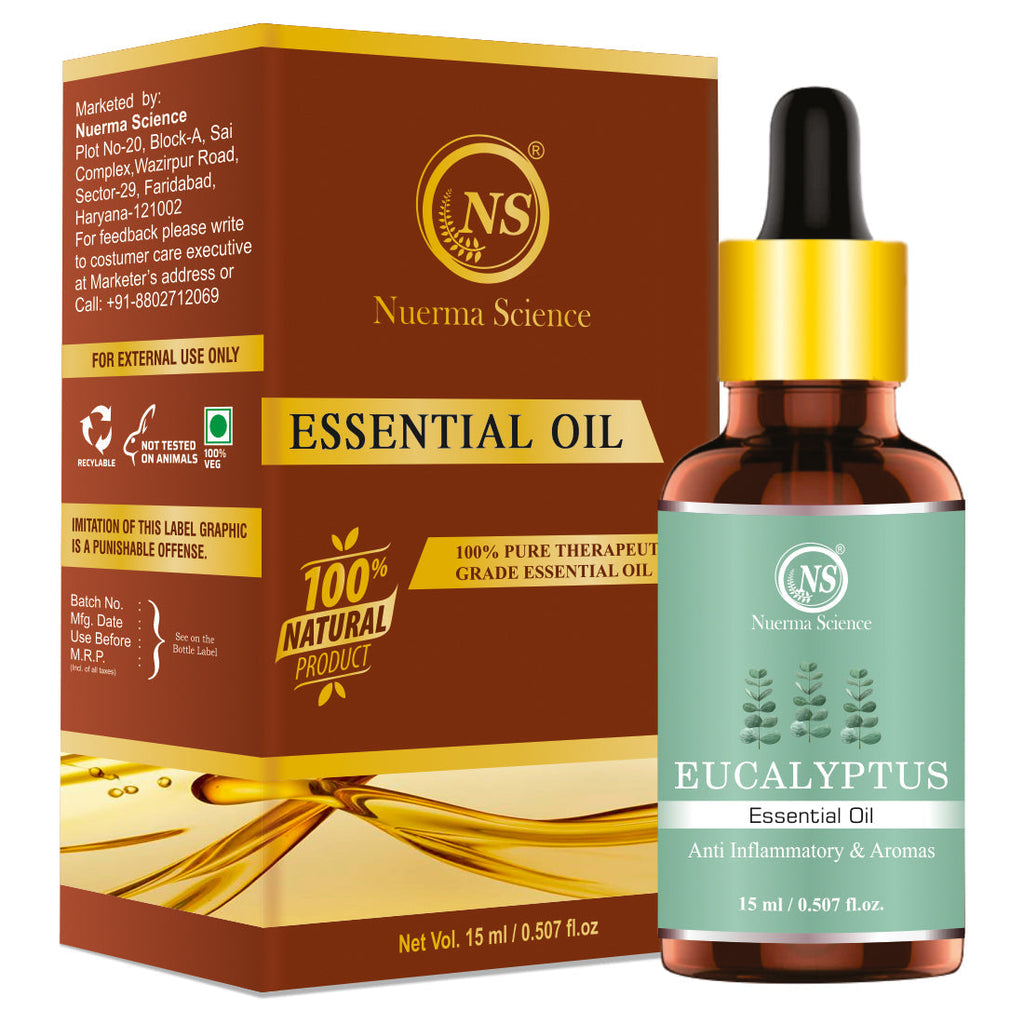 Nuerma Science Eucalyptus Essential Oil For Cold, Fresh Breathing & Joints Pain - Distacart