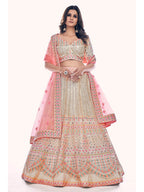 Myra White Soft Net Embroidered Designer Lehenga Choli