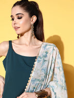Ahalyaa Women Gotta Patti Kurta with Palazzos & With Dupatta