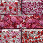 confect pink mini roses lips i silver hearts vermcelli and white pearls sprinkles for baking cake decorative baby shower sprinkles edible sprinkles mix pack of 5