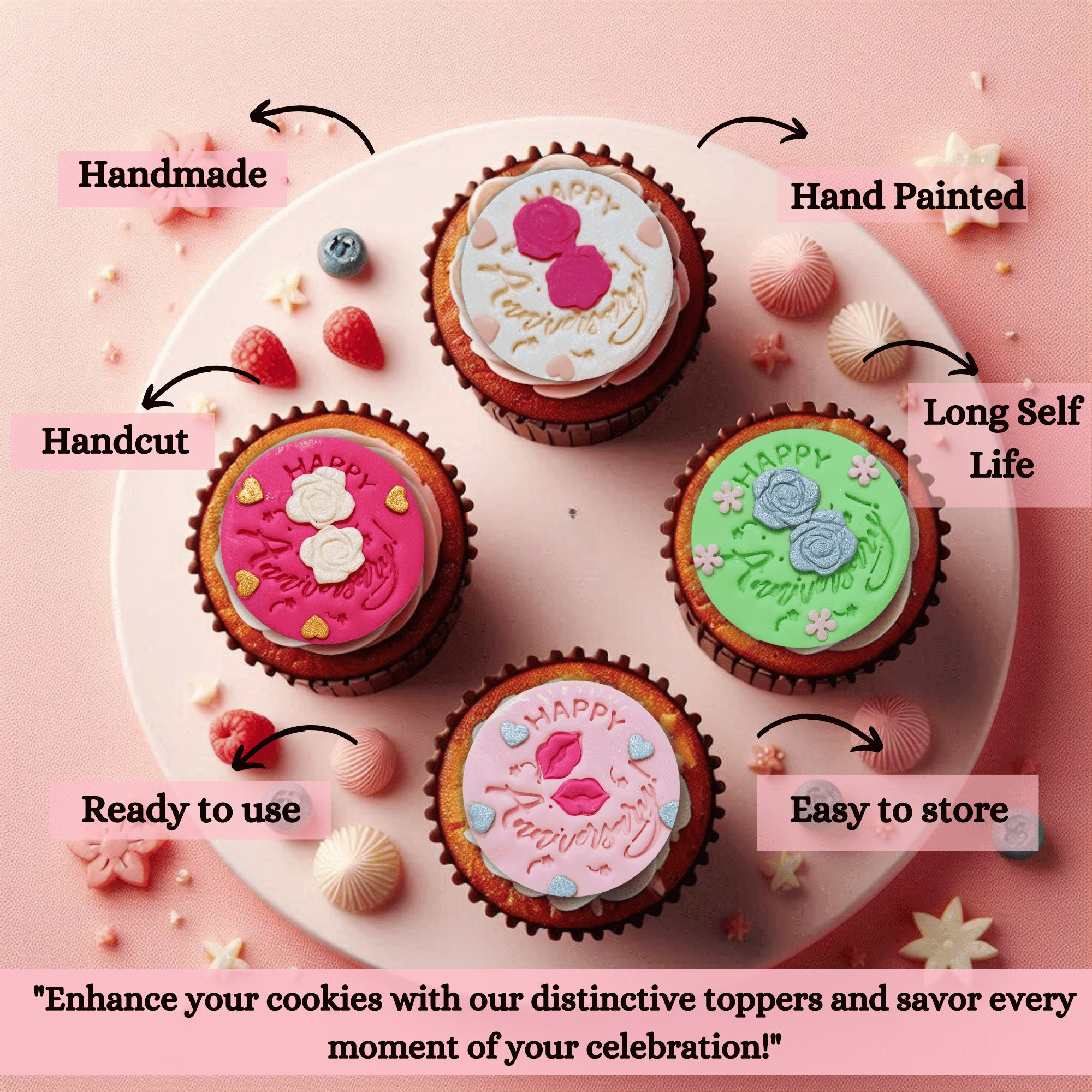 confect celebration toppers for cakes cupcakes celebration toppers 100gms ct 02