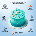 confect electric blue sugarpaste br b 250 gms b
