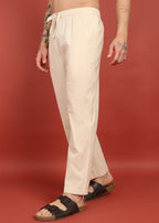 Fabmade Ivory Comfort Linen Pyjama
