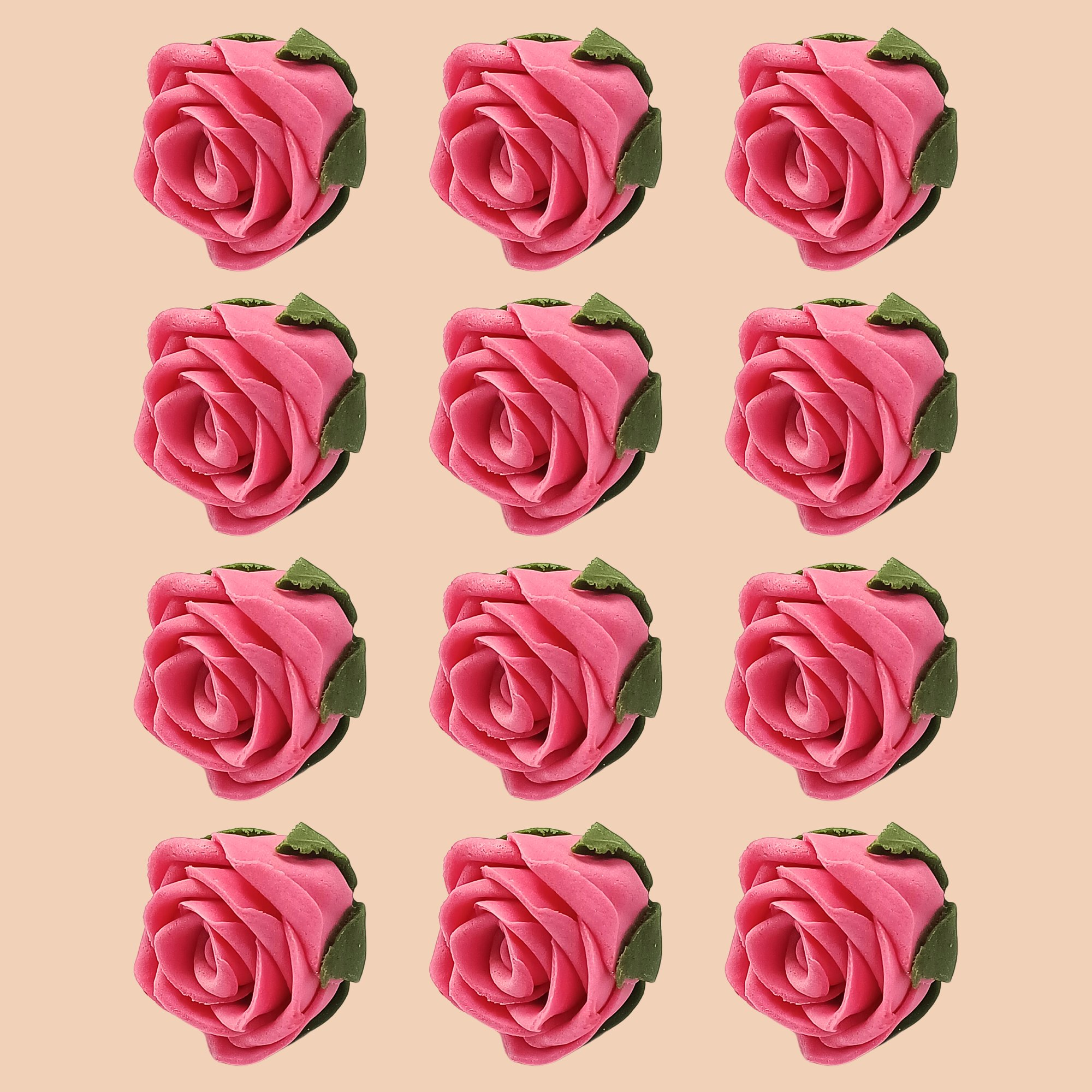 confect sugar roses topper sugar roses for cake decorations edible flamingo rose pink roses pack of 12