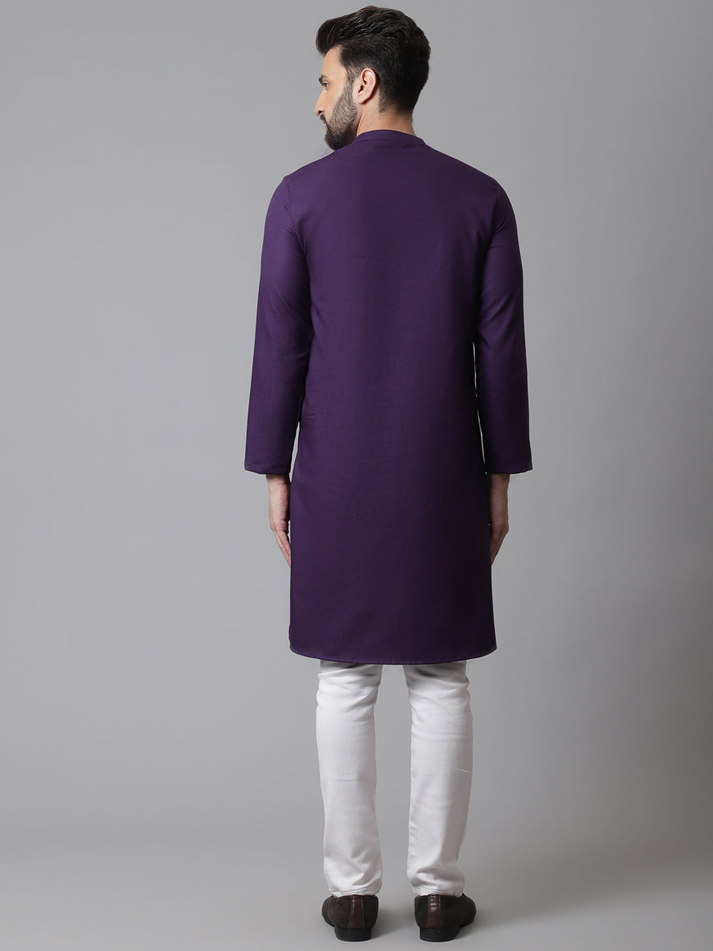 Even Apparels Purple Sherwani Kurta With Asymetrical Cut - Distacart