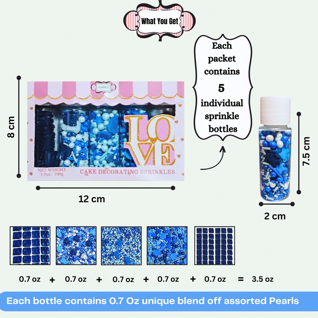 confect boys baby shower sprinkles gender reveal sprinkles pack of 5 baby shower 34