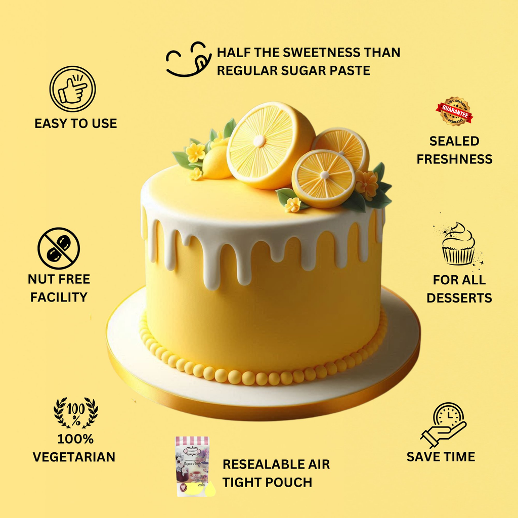 lemon yellow sugarpaste 1 kg
