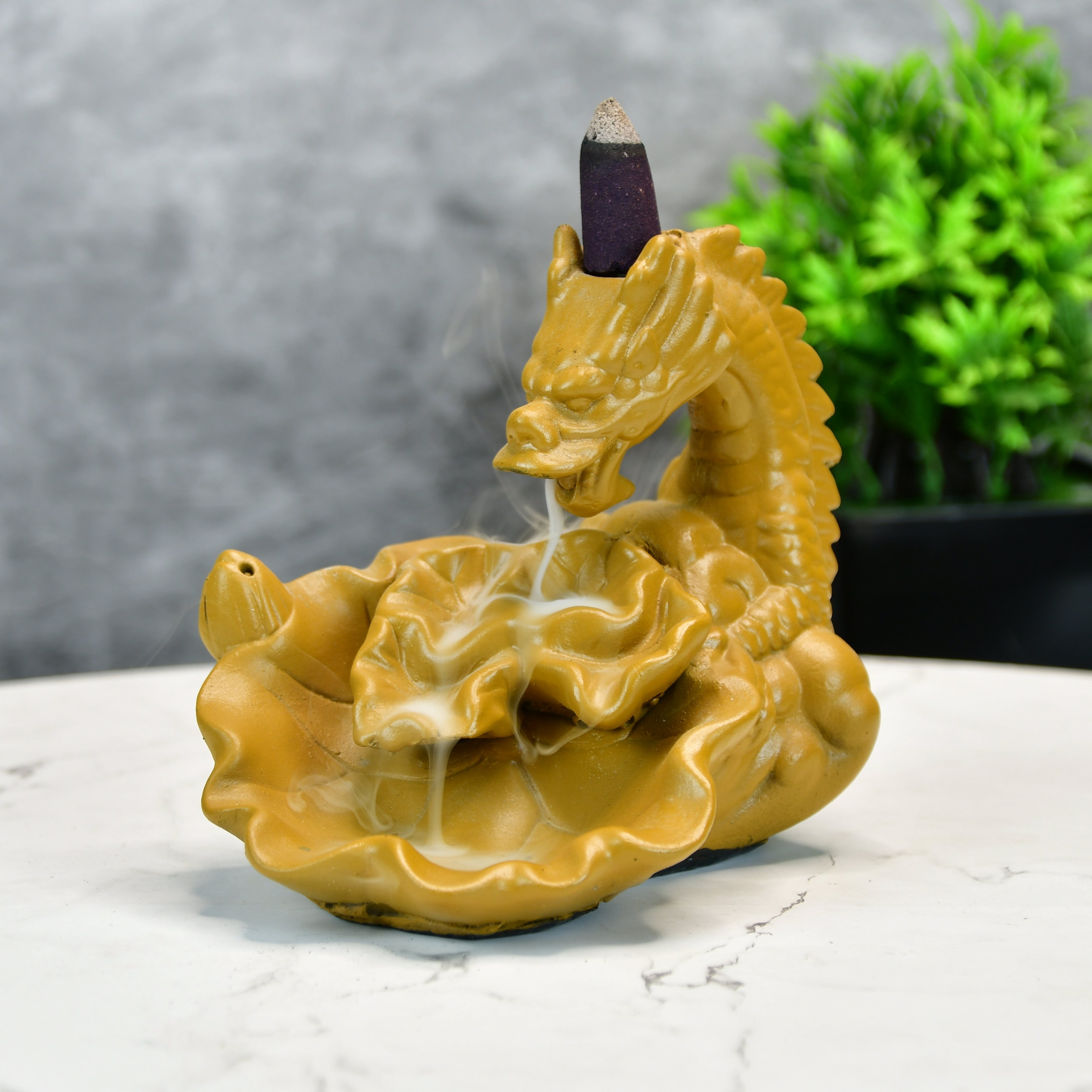 Dragon Smoke Fountain by Sowpeace / Beautiful Resin Showpiece for Home Decor - Distacart