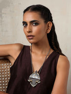 trueBrowns Silver Gold Tone Pendant Chain
