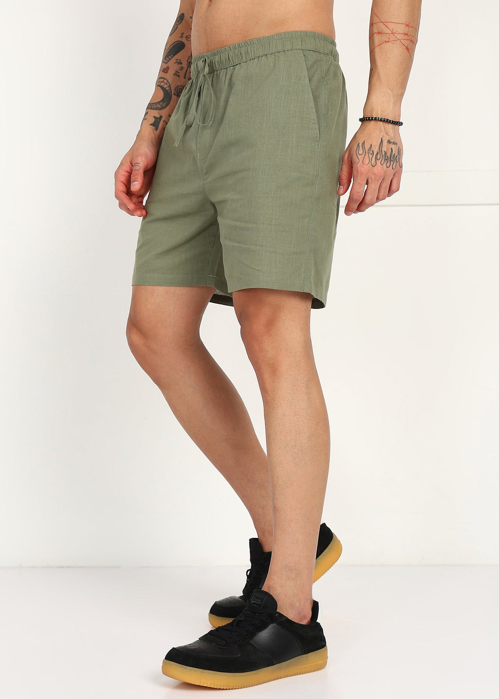 Fabmade Grove Ease Linen Shorts