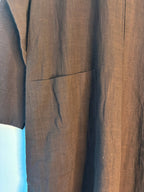 trueBrowns Beige Slub Dress - Distacart