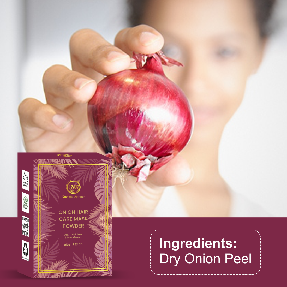 Nuerma Science Onion Powder For Hair Mask
