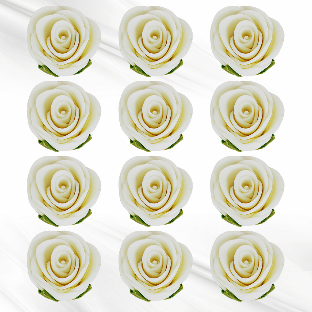 sugar flowers for cake cupcake decoration white 120 gms