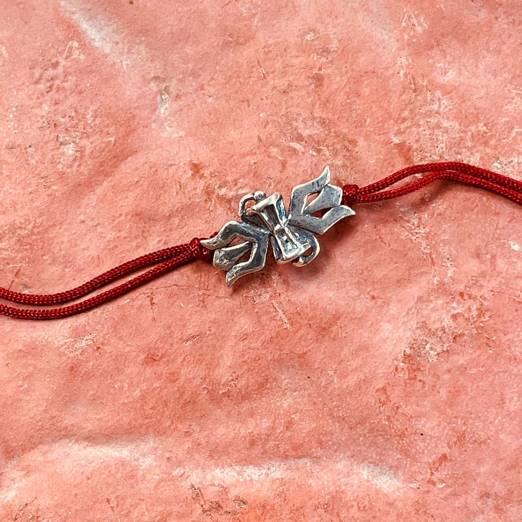trueBrowns 925 Sterling Silver Lord Shiva Trishul Thread Rakhi - Distacart