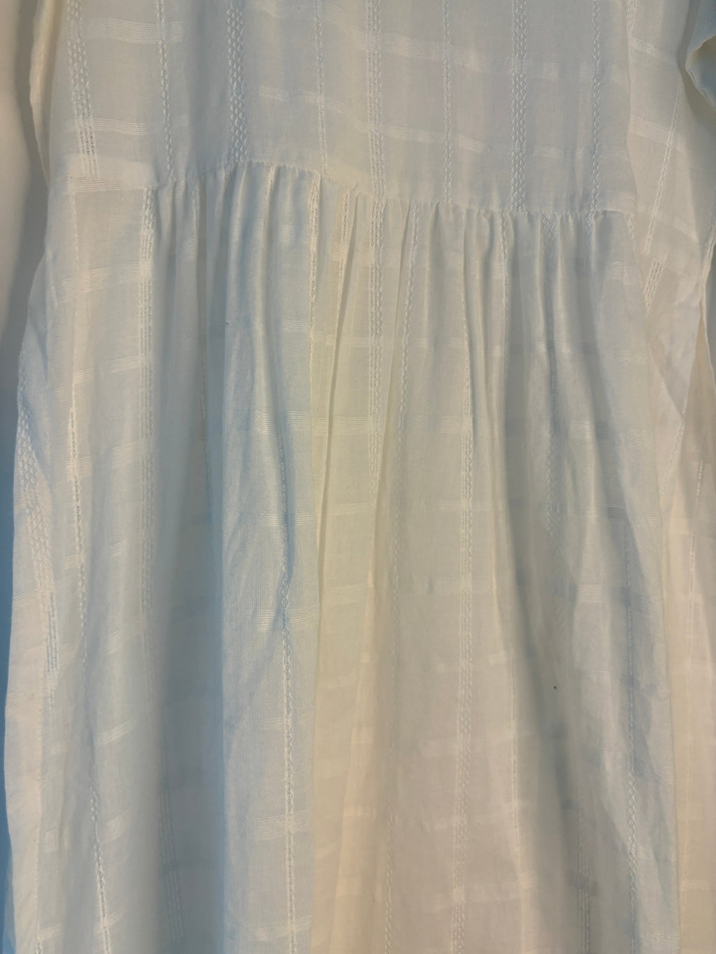 trueBrowns White Square Dobby Kurta - Distacart