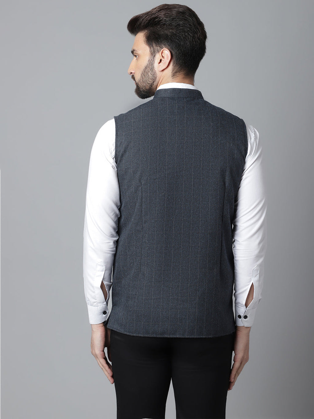 Even Apparels Men's Beige Nehru Jacket With Welt Pockets