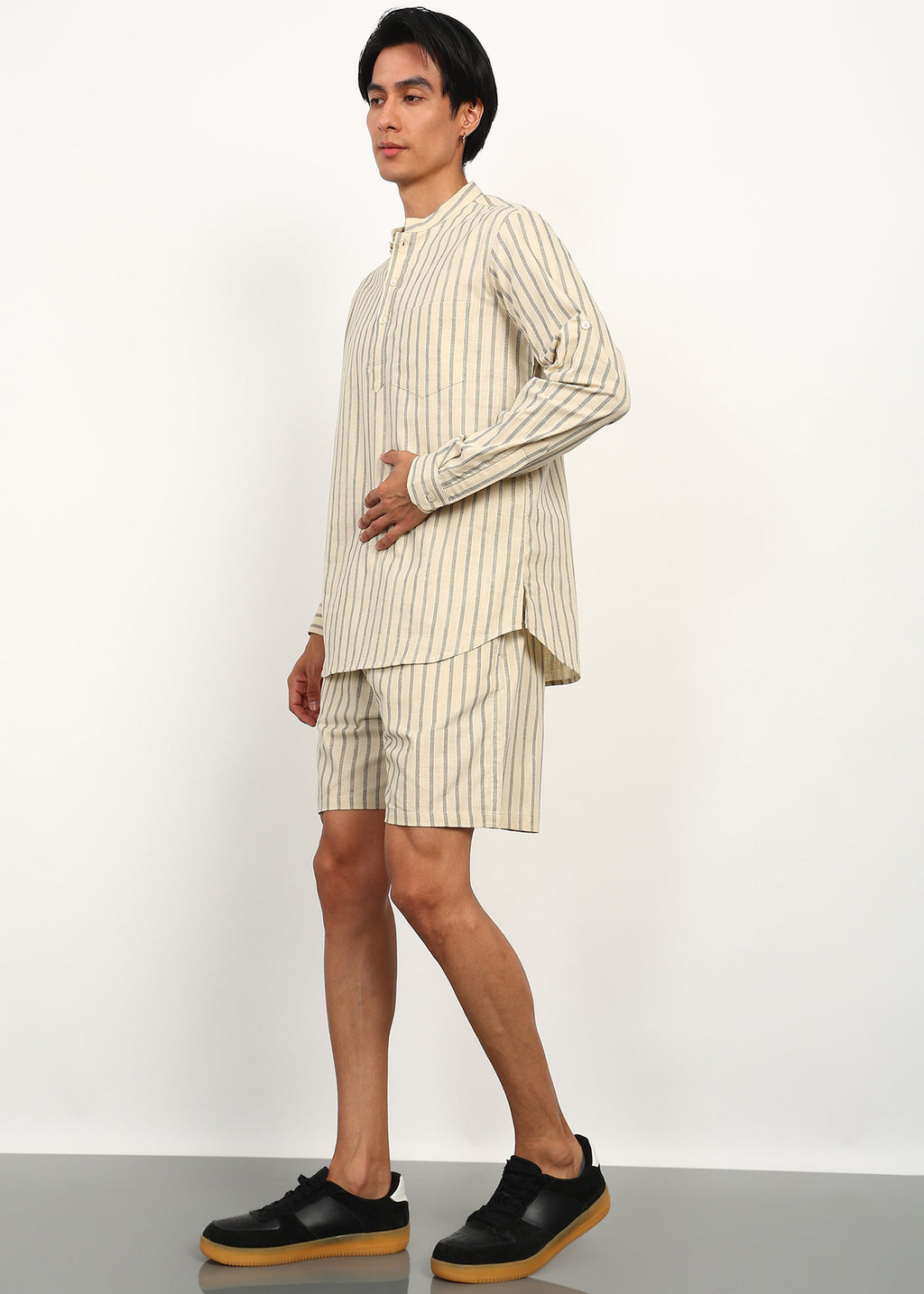 Fabmade Sandline Stripe Linen Co-Ord Set