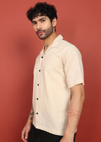 Fabmade Ivory Bloom Back-Print Shirt