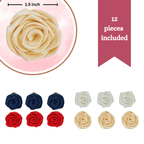 confect edible sugar roses cake toppers for cupcakes doughnut cake decorations pack of 12 j4 roses 02