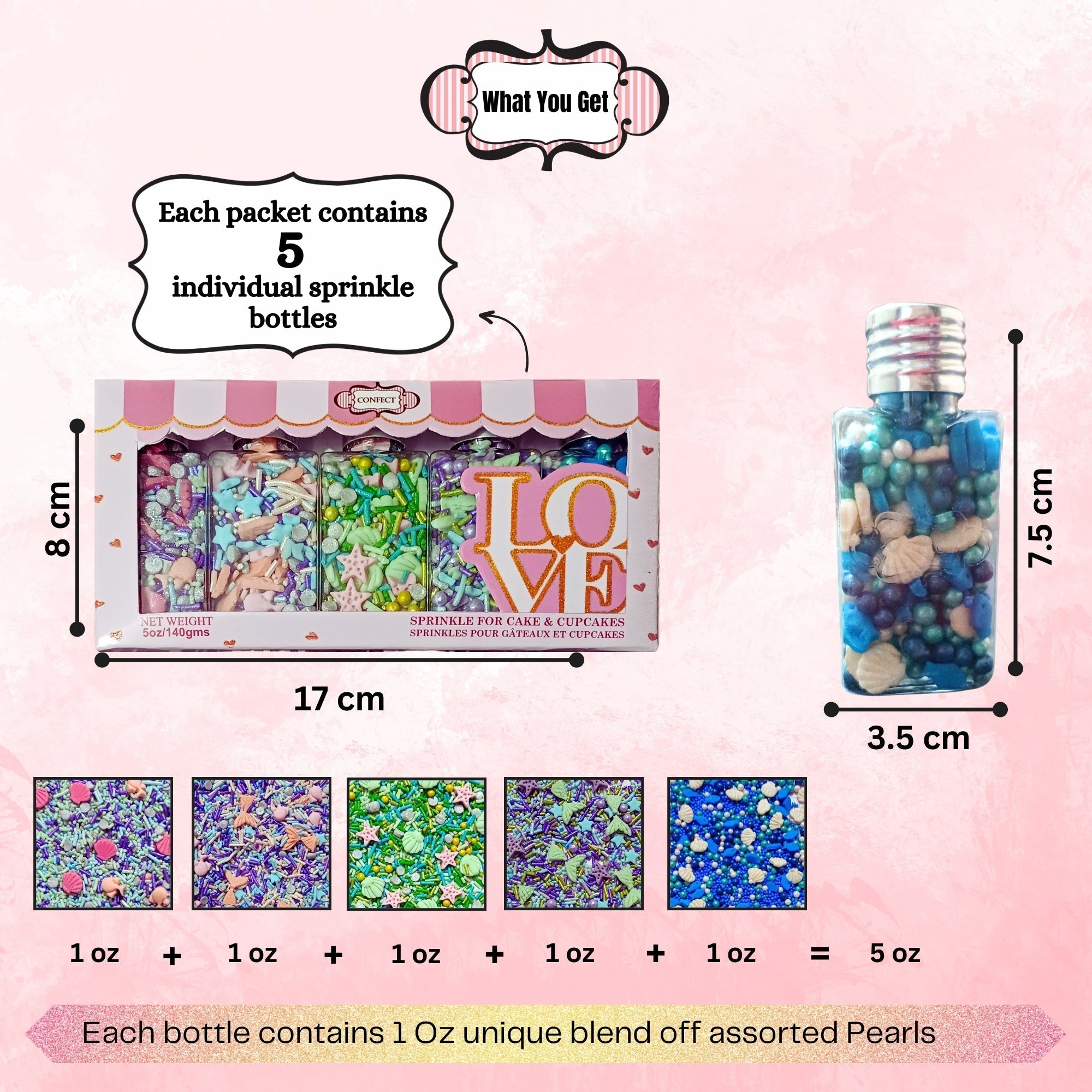 under the sea sprinkles for decorations 10 100 gm