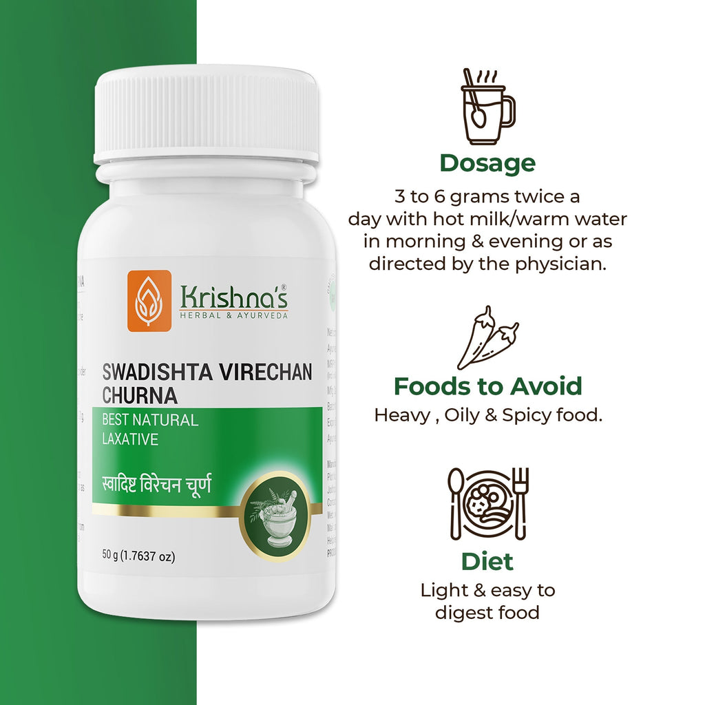 Krishna'S Herbal & Ayurveda Swadishta Virechan Churna - Distacart