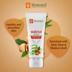 Krishna'S Herbal & Ayurveda Aloevera Walnut Scrub - Distacart