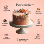 peach sugarpaste 250 gms