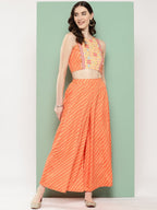 Ahalyaa Geometric Printed Ethnic Co-Ords - Distacart