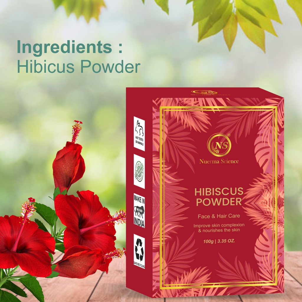 Nuerma Science Hibiscus Bio Organic Powder For Hair & Skin