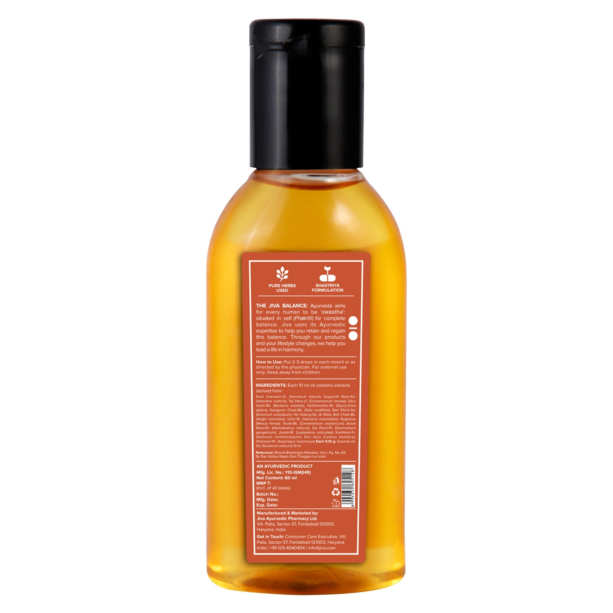 Jiva Ayurveda Anu Oil - Distacart