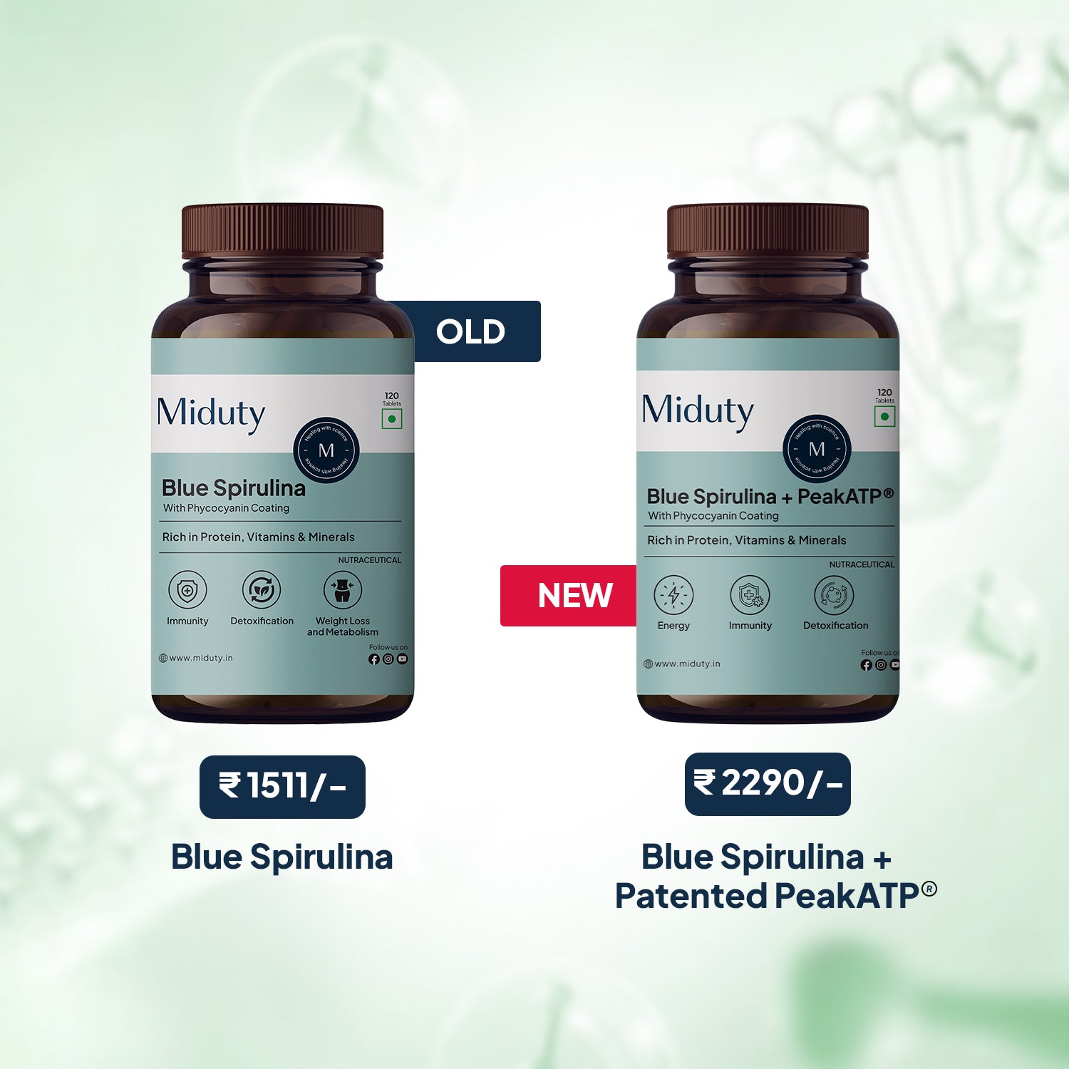 Miduty by Palak Notes Blue Spirulina Tablets
