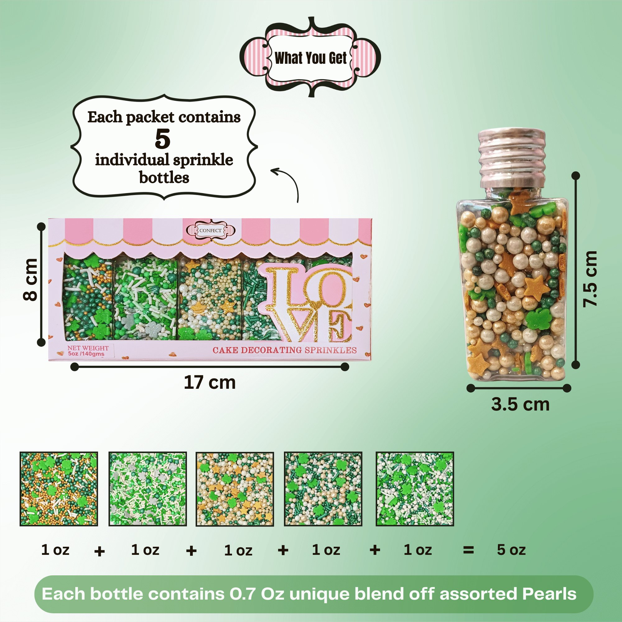 st patricks sprinkles ps multipack 10 100 gms