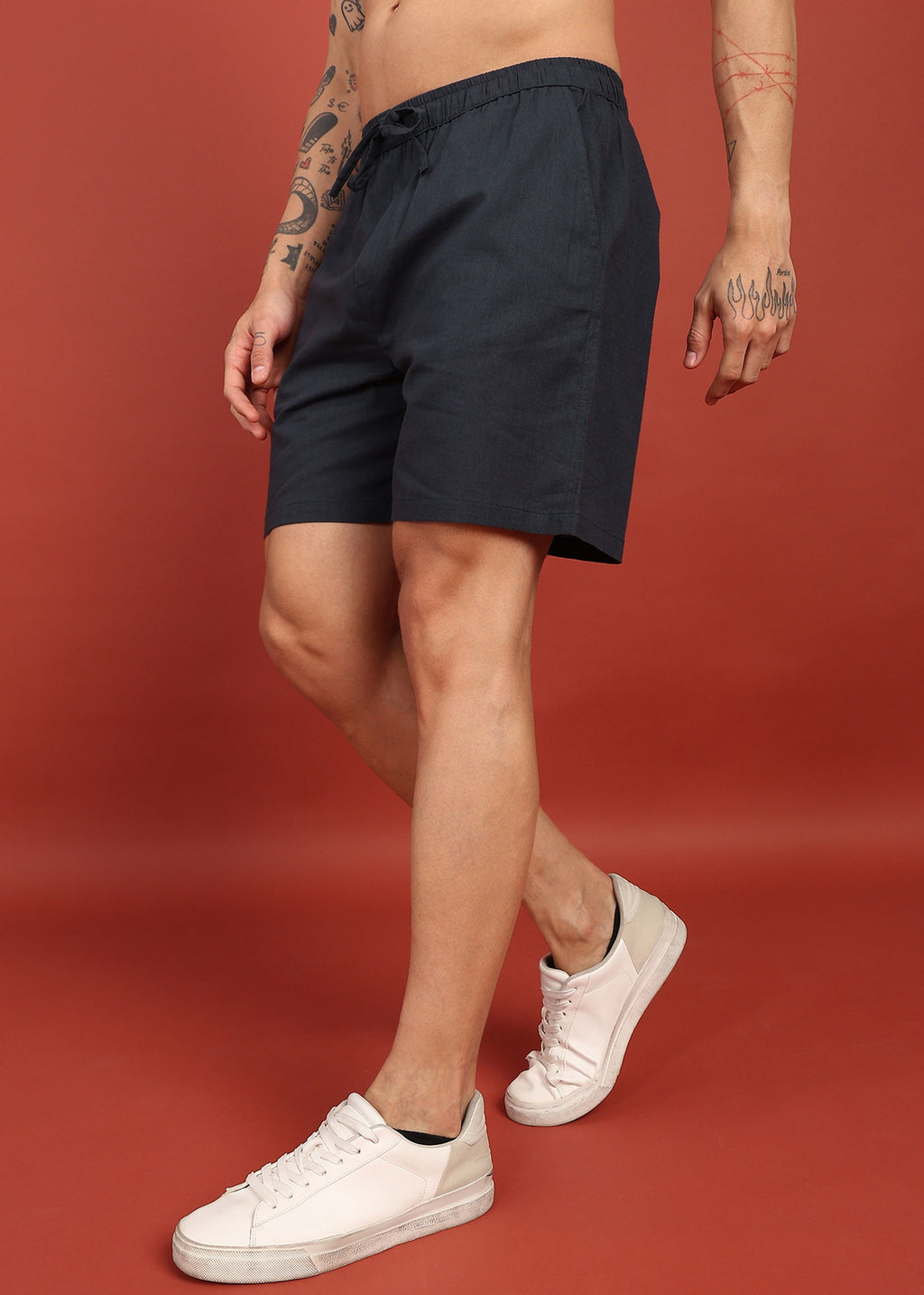 Fabmade Midnight Black Tailored Shorts