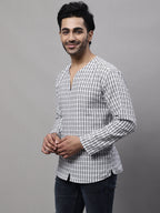 Even Apparels Multi Pure Cotton Open Neck Kurta - Distacart