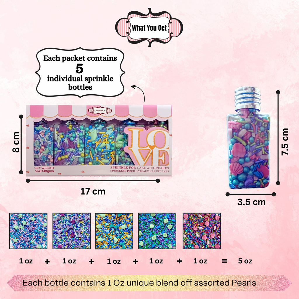 under the sea sprinkles for decorations 05 100 g