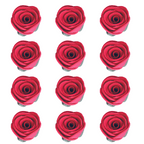 confect edible rose topper edible rose for cake decorations edible crimson pink roses pack of 12