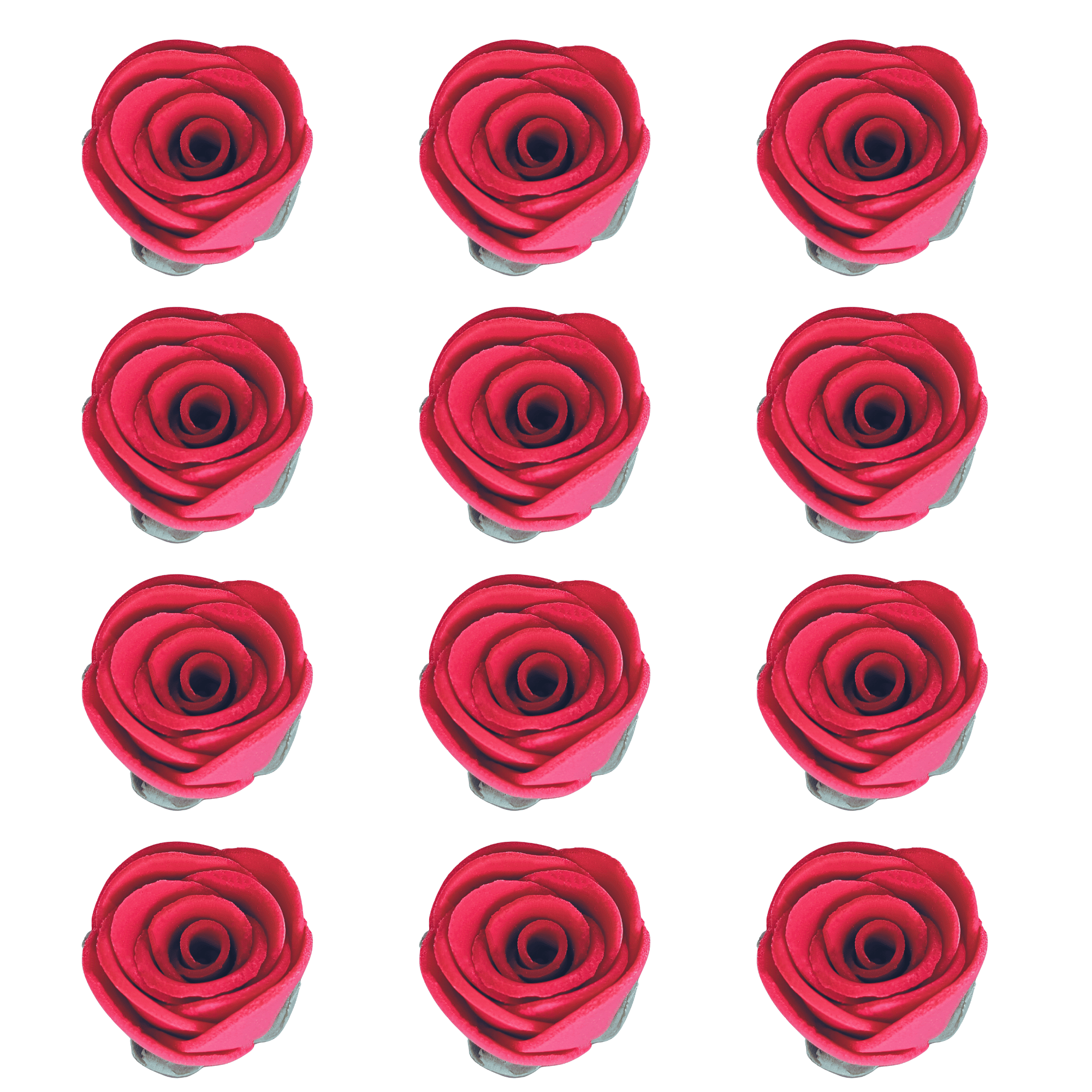 confect edible rose topper edible rose for cake decorations edible crimson pink roses pack of 12