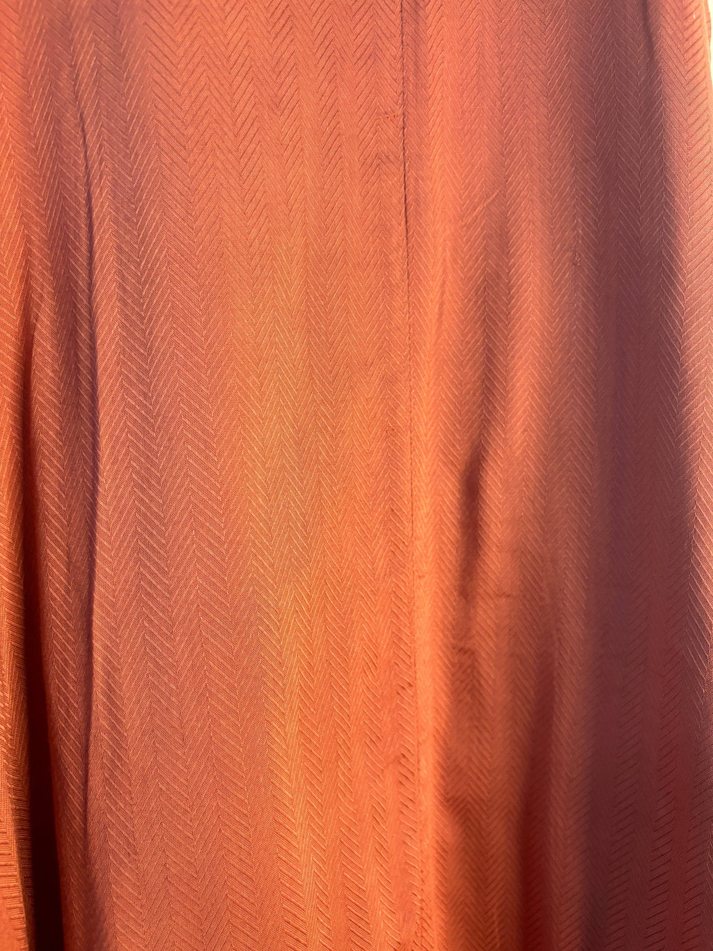 trueBrowns Orange Textured Dress - Distacart