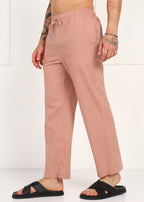 Fabmade Men’S Peach Linen Pyjama