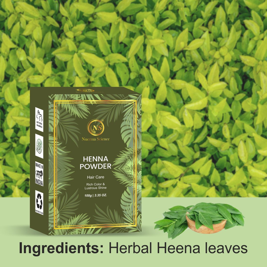 Nuerma Science Henna (Organic & Natural) Powder For Hair Color