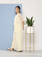 Ahalyaa Printed Waist Tie-Ups Basic Jumpsuit - Distacart