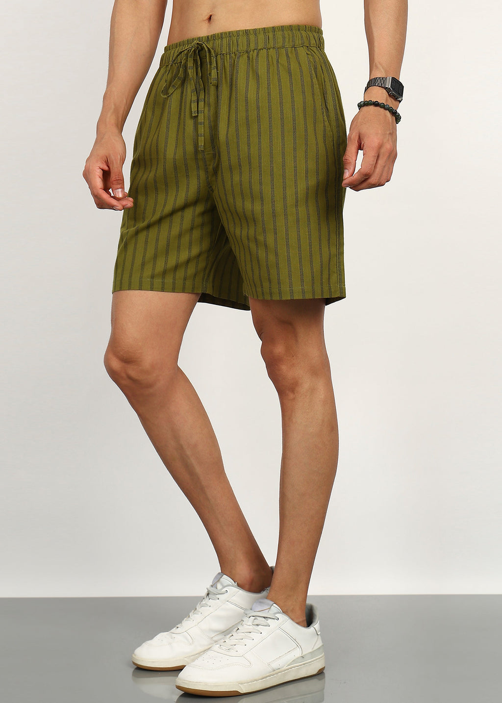 Fabmade Olive Rhythm Shorts