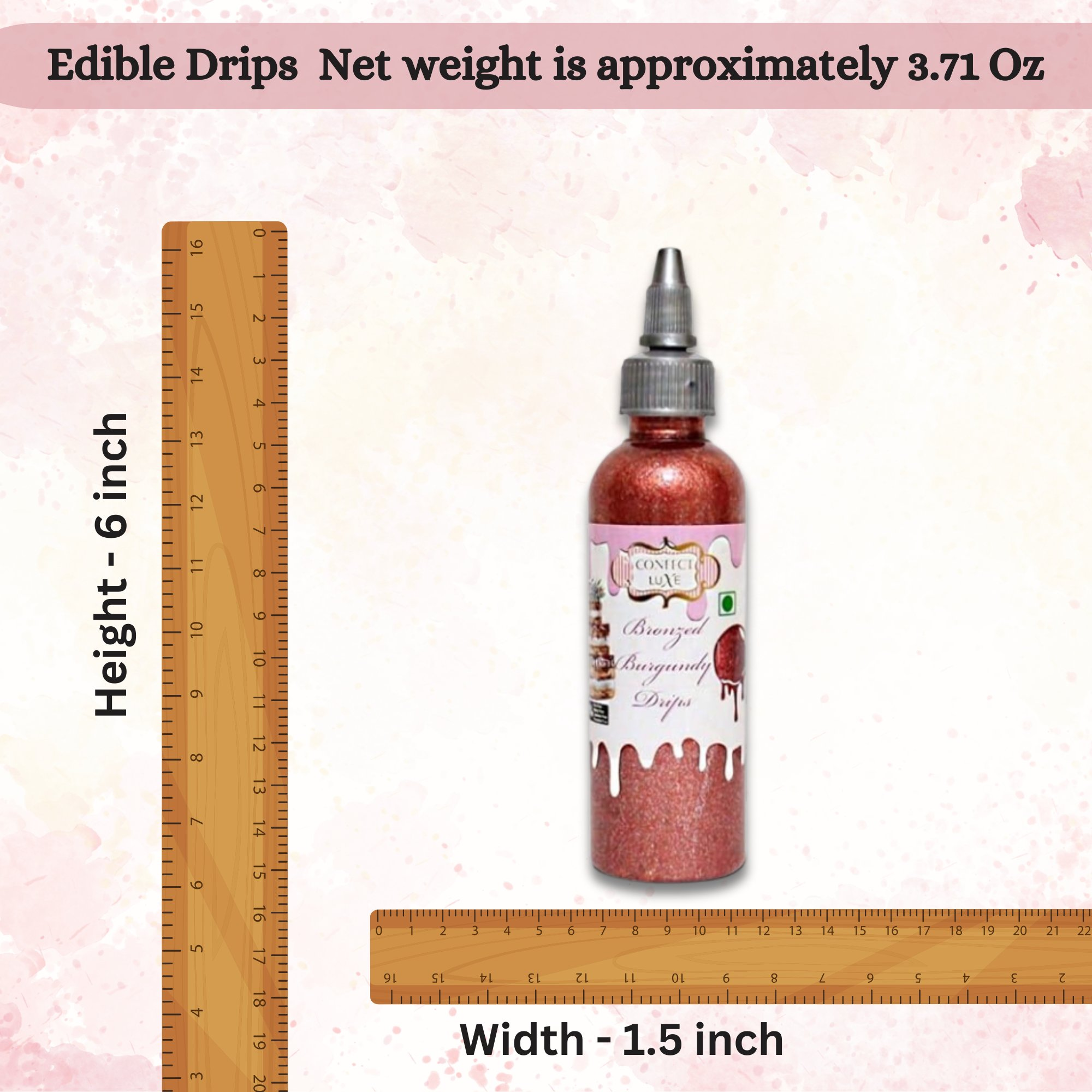 confect bronzed burgundy drips br b 110 gms b