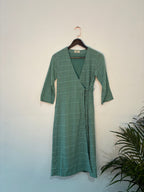 trueBrowns Blue Square Dobby Kurta Set - Distacart