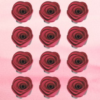 sugar roses for cake cupcake decoration burgundy 120 gms