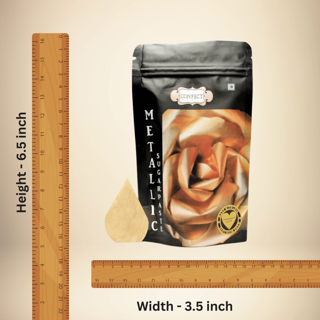 confect champagne gold sugar paste br b 900 gms b