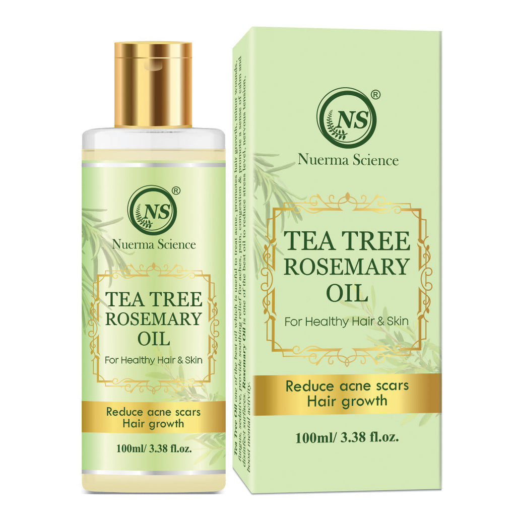 Nuerma Science Tea Tree Rosemary Oil For Healthy Skin & Hair Growth