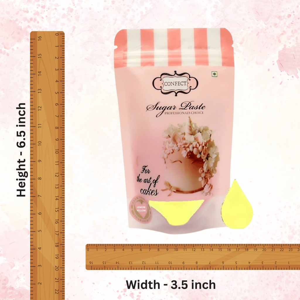 lemon yellow sugarpaste 250 gms
