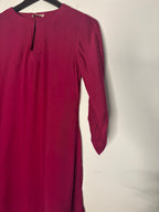 trueBrowns Pink Solid Muslin Top